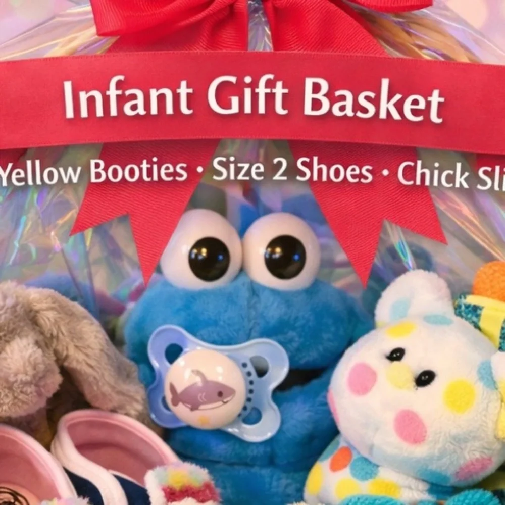 Infant Easter Basket – Vintage Cookie Monster, Booties,
